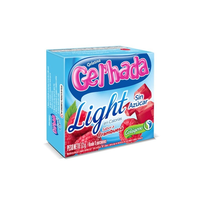 GELATINA GELHADA FRAMBUESA LIGHT 12GR