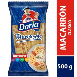 PASTAS DORIA MACARRON 500GRS