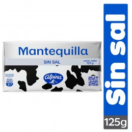 MANTEQUILLA ALPINA S/SAL 125GR