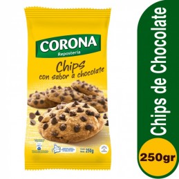 CHIPS CORONA CHOCOLATE 250GR