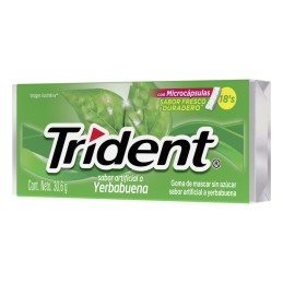 CHICLE TRIDENT YERBA BUENA...